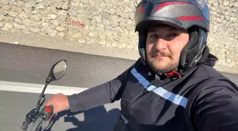 İddia uğruna yola çıktı, motosikleti ile bin kilometreyi aştı