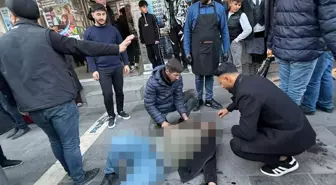 Klima montajı yaparken 2'nci kattan düşerek yaralandı