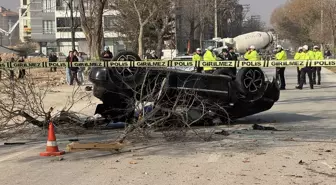 Konya'da devrilen otomobildeki 1 kişi hayatını kaybetti