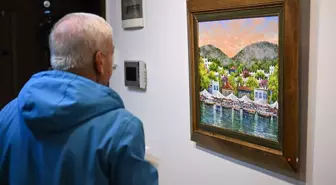 Ressam Yalçın Gökçebağ'ın karma resim sergisi başkentte sanatseverlerle buluştu