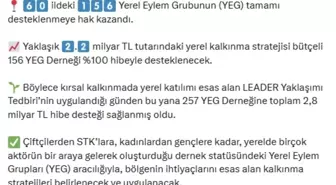 Bakan Yumaklı: 156 Yerel Eylem Grubu'nun tamamı desteklenmeye hak kazandı