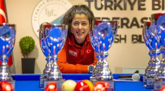 Güzin Müjde Karakaşlı bilardoda üst üste 2 kez genel klasman şampiyonu oldu