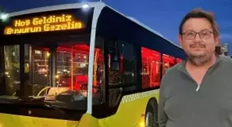 İETT otobüsü aldı, mahalleliyi peşine taktı! Akşam olunca ışıklar açılıyor, müzik başlıyor