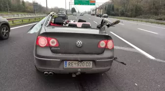 Otoyolda otomobil çekiciye çarptı; 1 ölü, 1 yaralı