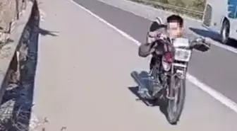 Otoyolda tehlikeli yolculuk: Ehliyetsiz sürücüye 63 bin lira ceza