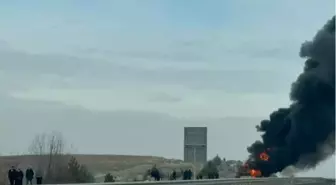 Ankara'da seyir halindeki yolcu otobüsünde yangın çıktı