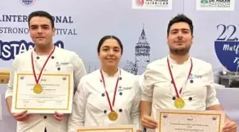 'BAU Gastronomi' öğrencilerine 2 altın madalya