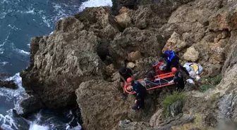 Falezlerde balık keyfi hastanede son buldu