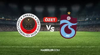 Gençlerbirliği Trabzonspor maç özeti ve golleri! (ÖZET) Gençlerbirliği Trabzonspor kaç kaç bitti, golleri kim attı?