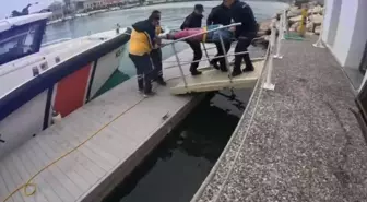 İzmir'de kayalıklardan düşen kişiye tıbbi tahliye yapıldı
