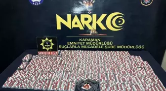 Karaman'da 2 bin 721 adet sentetik hap ele geçirildi: 4 tutuklama