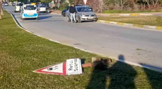 Manavga'ta otomobiller çarpıştı: 1 yaralı