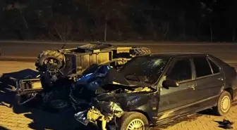 Ordu'da patpat ile otomobil çarpıştı: 2 yaralı