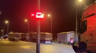 Plakalarını kapatıp kantara girmeyen 6 TIR'a 461 bin 875 TL ceza