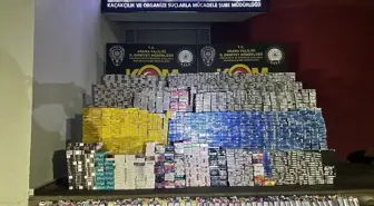 Adana'da tırda 16 bin paket gümrük kaçağı sigara ele geçirildi