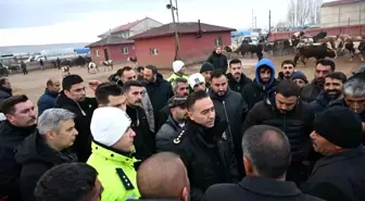 Ağrı Emniyet Müdürü Göksel Önder, Hayvan Borsasını ziyaret etti
