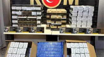 Bilecik'te kaçakçılığa darbe: Binlerce makaron ve tütün ele geçirildi