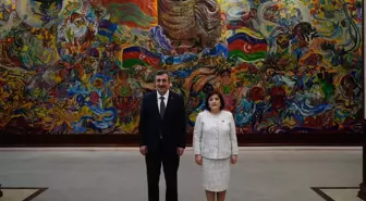 Cevdet Yılmaz, Azerbaycan Milli Meclis Başkanı Gafarova ile Görüştü