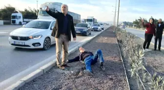 Hurdaya dönen araçtan yaralı kurtuldu