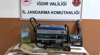 Iğdır'da kaçak kazı operasyonu: 4 şüpheli gözaltında