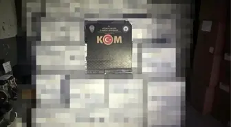 Kütahya'da durdurulan araçta 5 milyon makaron ele geçirildi