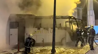 Servis şoförünün dikkati faciayı önledi, işçiler saniyelerle yanmaktan kurtuldu