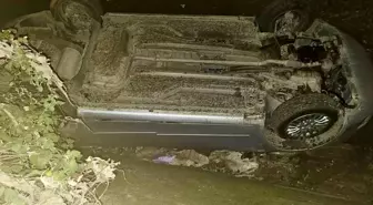 Tokat'ta otomobil su kanalına düştü: 1 yaralı