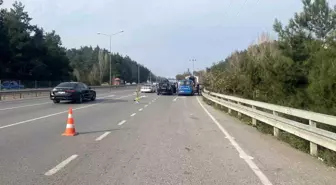 Bursa-Mudanya yolunda bisikletli kazası: 1 kişi yaralandı