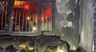 Feke'de yangın çıkan evdeki 1 kişi yaralandı