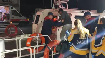 Muğla açıklarında balıkçı teknesinde yaralanan kişiye tıbbi tahliye