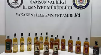 Samsun'da sahte ve kaçak alkollü içki operasyonu düzenlendi