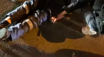 Tekirdağ'da motosikletin çarptığı yaya yaralandı