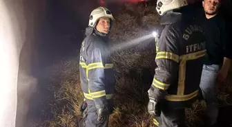 Burdur'da çıkan yangında 2 bine yakın saman balyası zarar gördü