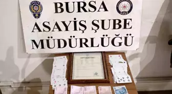 Bursa'da 300 polisle uygulama: Mekanlar denetlendi, kumar masaları çökertildi