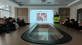 Çorum'da Karayolları personeline güvenli sürüş eğitimi verildi