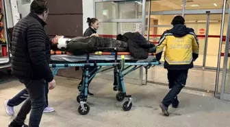 Devrilen motosikletin sürücüsü yaralandı