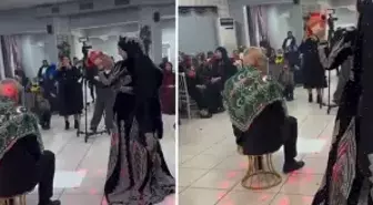 Kına gecesindeki görüntü olay oldu: Herkes yaş farkına takılıyor