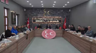 MHP Erzurum İl Başkanı Yurdagül, basın mensuplarıyla buluştu