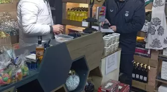 Taşköprü'de zabıtadan yılbaşı öncesi kuruyemişçilere denetim