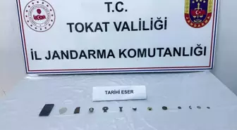 Tokat'ta tarihi eser operasyonunda 13 parça obje ele geçirildi