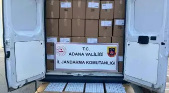 Adana'da 2 milyon 270 bin adet kaçak makaron ele geçirildi