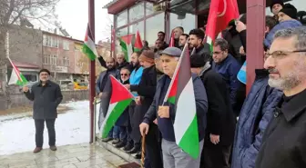 Ardahan'da cuma çıkışı Filistin'e destek açıklaması