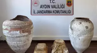 Söke'de tarihi eser operasyonu: Roma ve Neolitik döneme ait eserler ele geçirildi