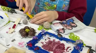 Balıkesir'de öğrenciler seramikten çerçeve yaptı
