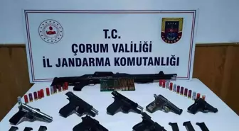 Çorum'da kaçak silah operasyonu