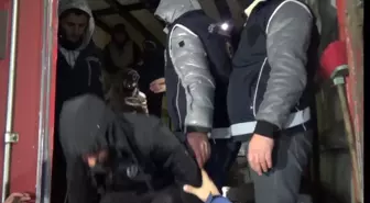 Gümrük mühürlü TIR'da 23 düzensiz göçmen yakalandı