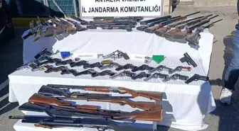 Jandarmadan Silah Operasyonu: 30 tabanca, 27 av tüfeği ele geçirildi