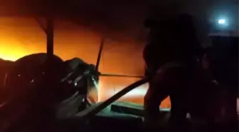 Kahramanmaraş'ta iş yeri yangını