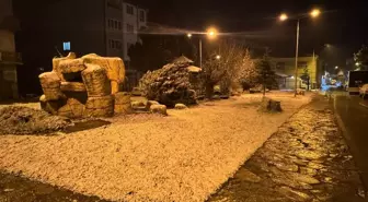 Karabük'ün yüksek kesimlerinde kar yağışı etkili oluyor