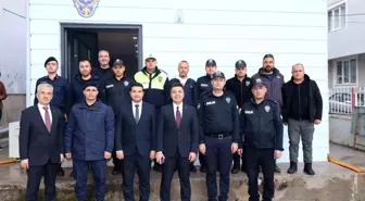 Karacasu'da tayini çıkan savcı ve mal müdürü onuruna veda yemeği